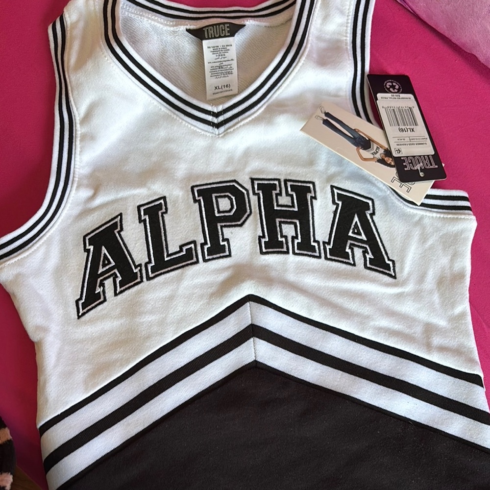 Black and White Alpha Athletic Jersey